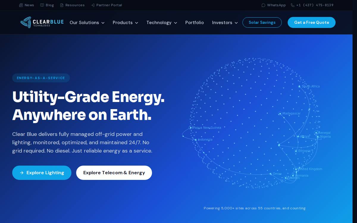 Clearbluetechnologies website preview