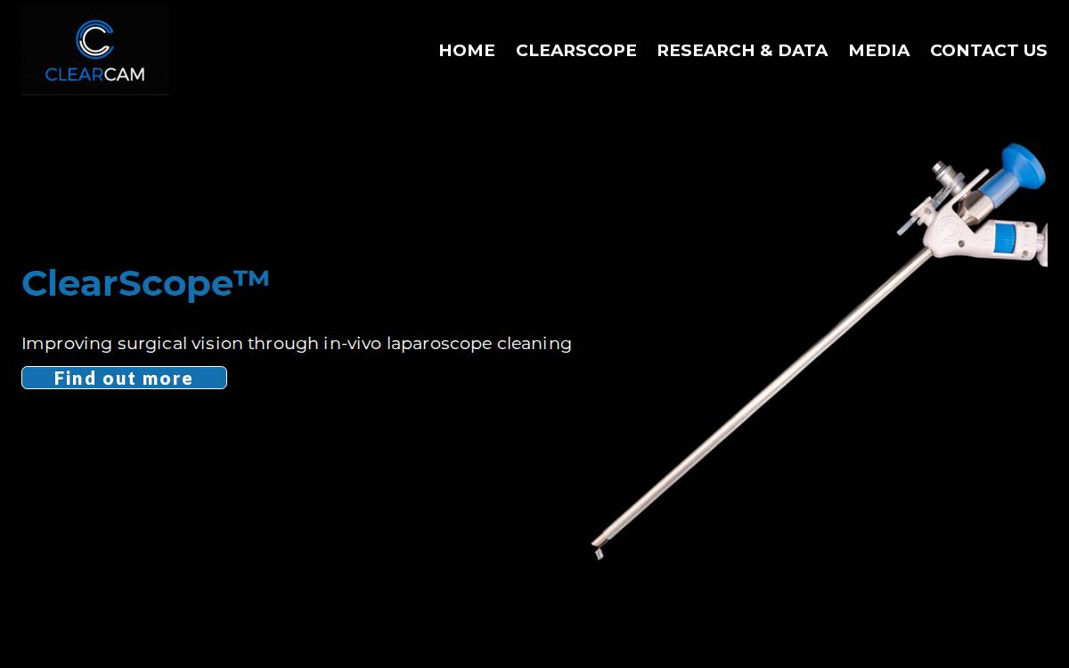 ClearCam website preview
