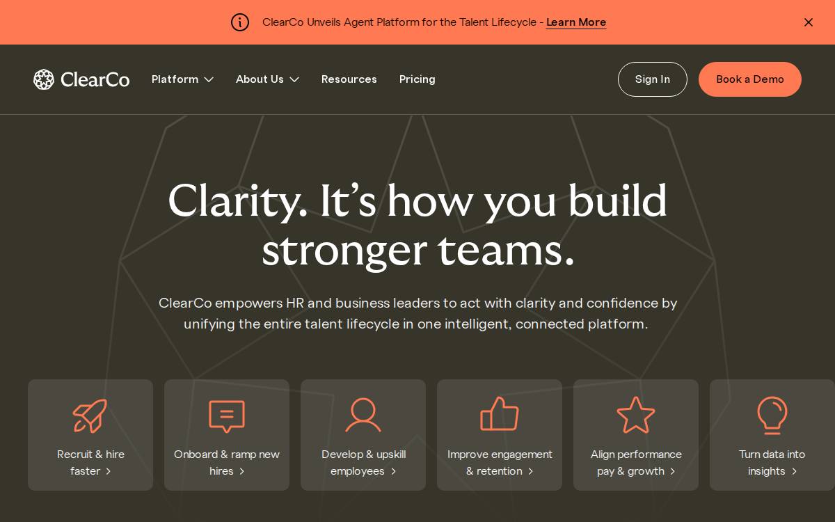 ClearCompany.com website preview