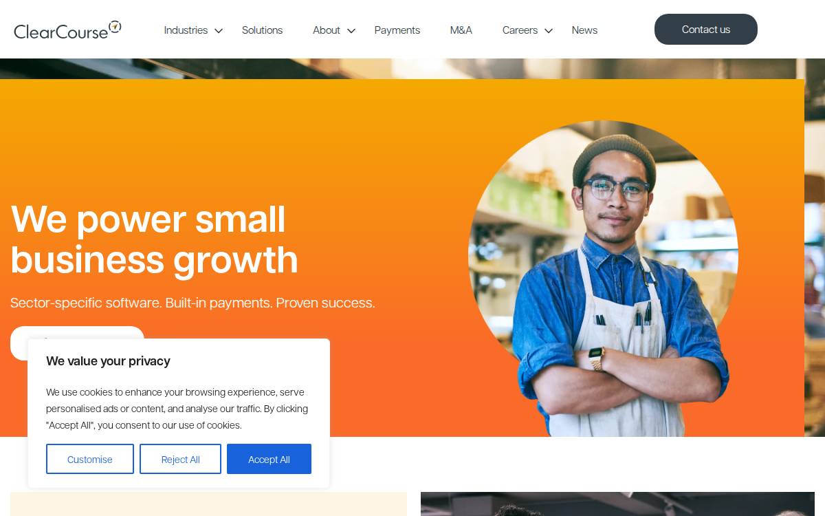 ClearCourse website preview