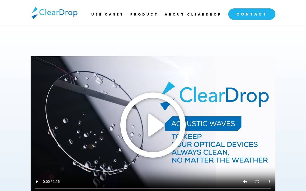 ClearDrop website preview