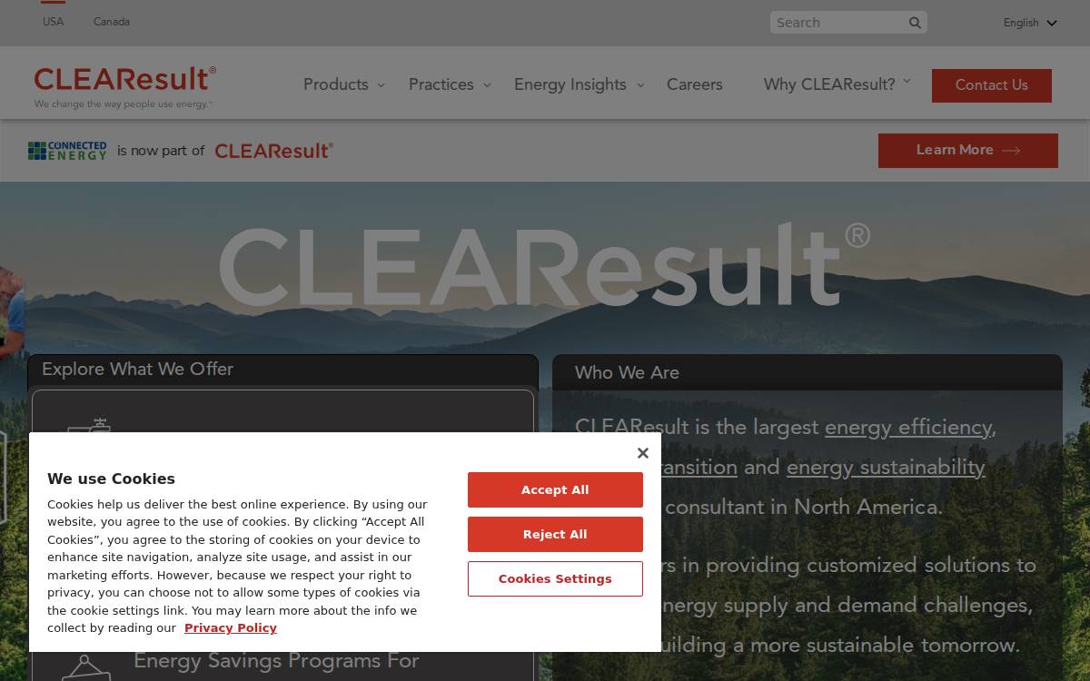 Clearesult website preview