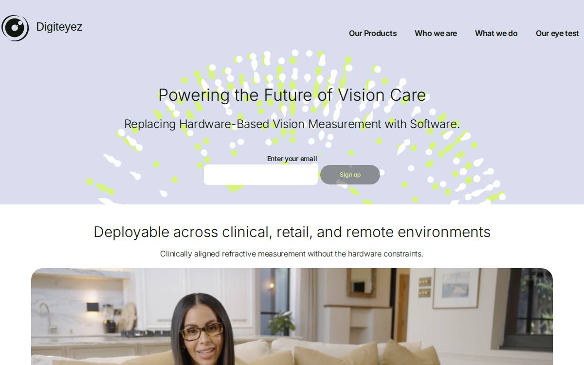 Cleareyetest website preview