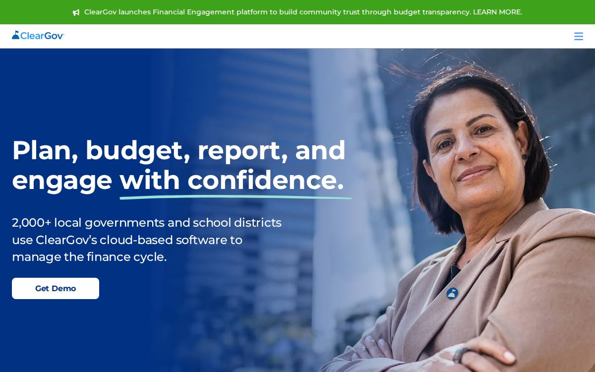 Cleargov website preview