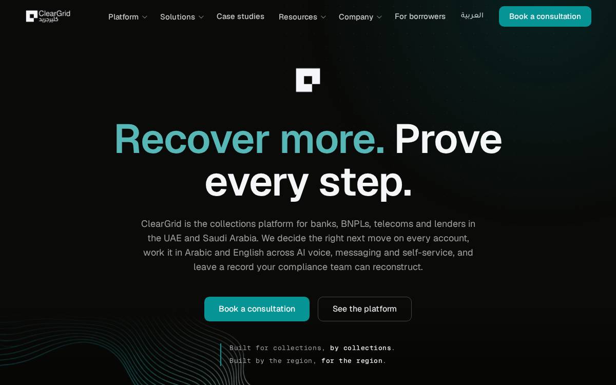 ClearGrid website preview