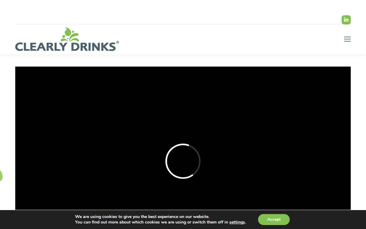 Clearly Drinks website preview