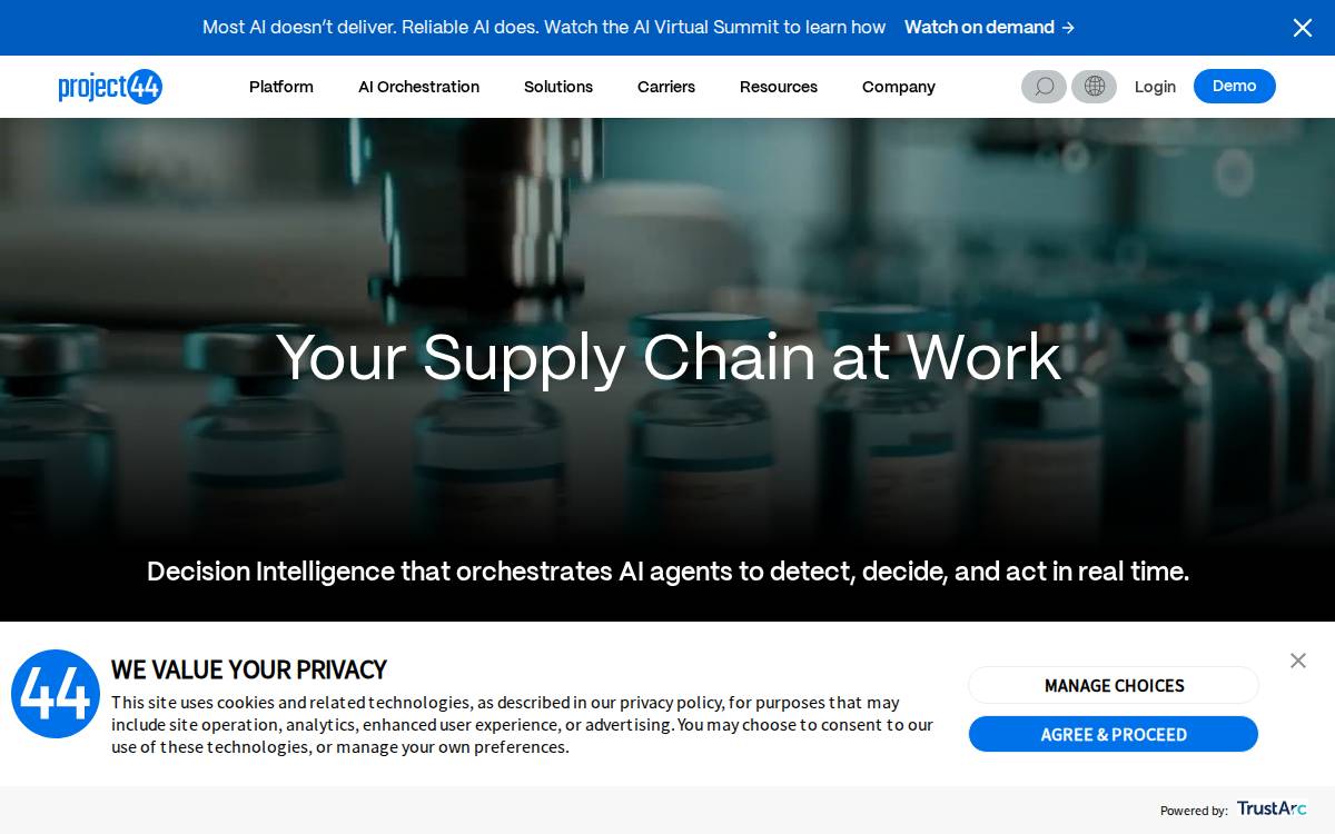 ClearMetal website preview