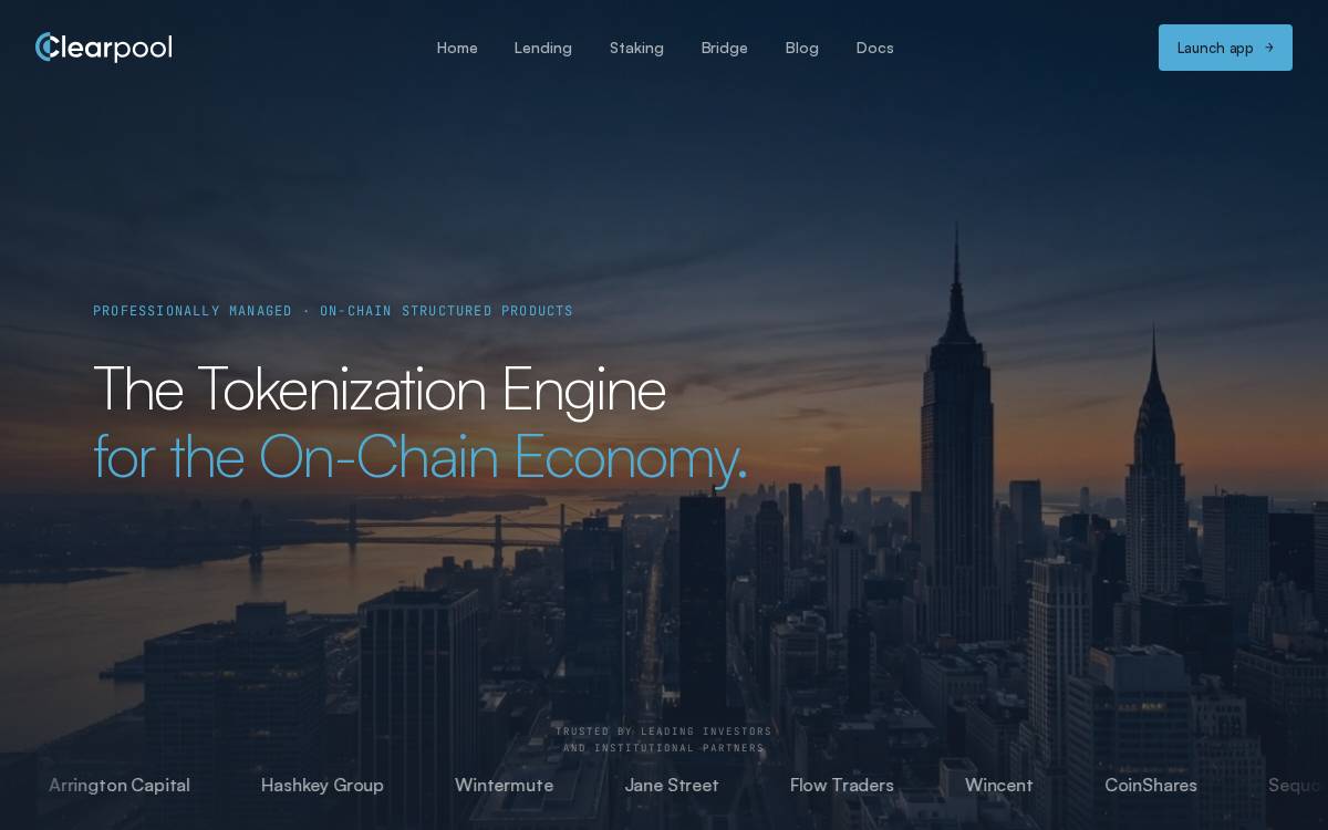 Clearpool website preview