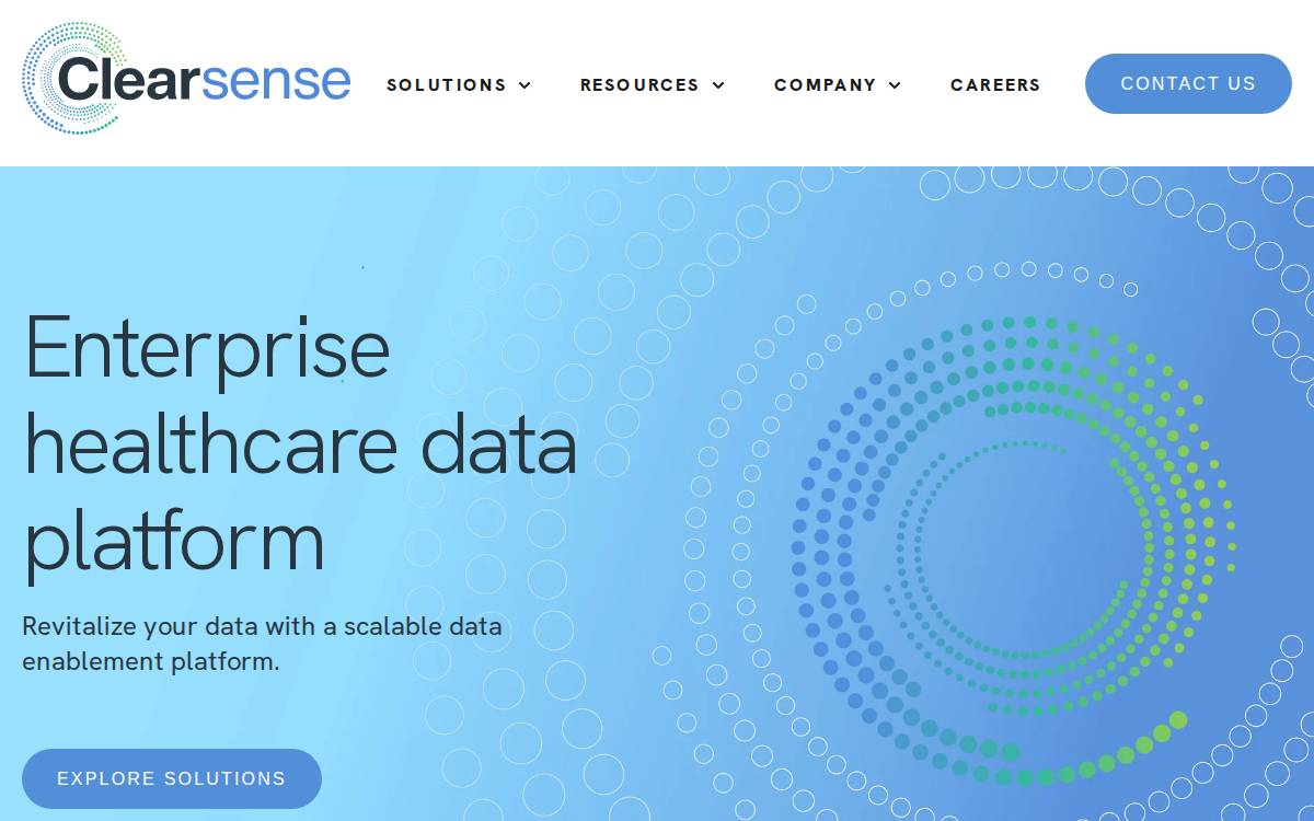 Clearsense website preview