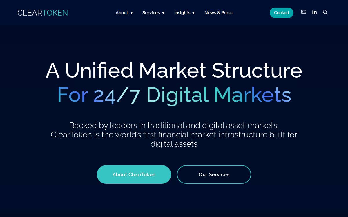 ClearToken website preview