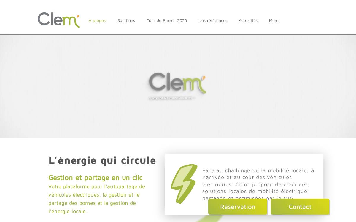 Clem E website preview