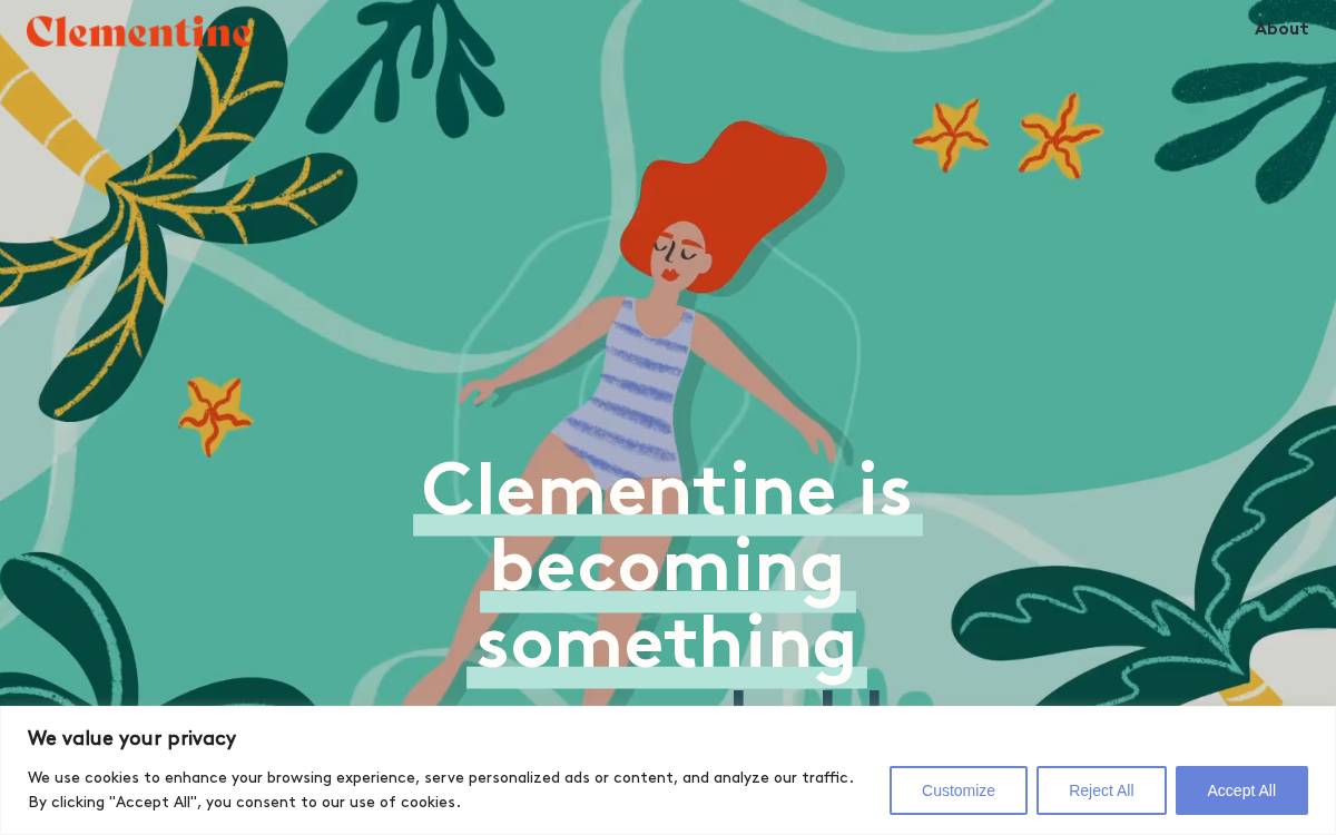Clementineapp website preview