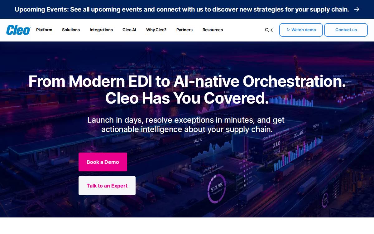 Cleo website preview
