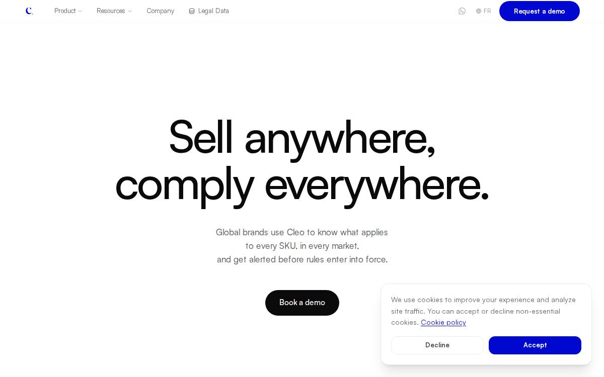 Cleo Labs website preview