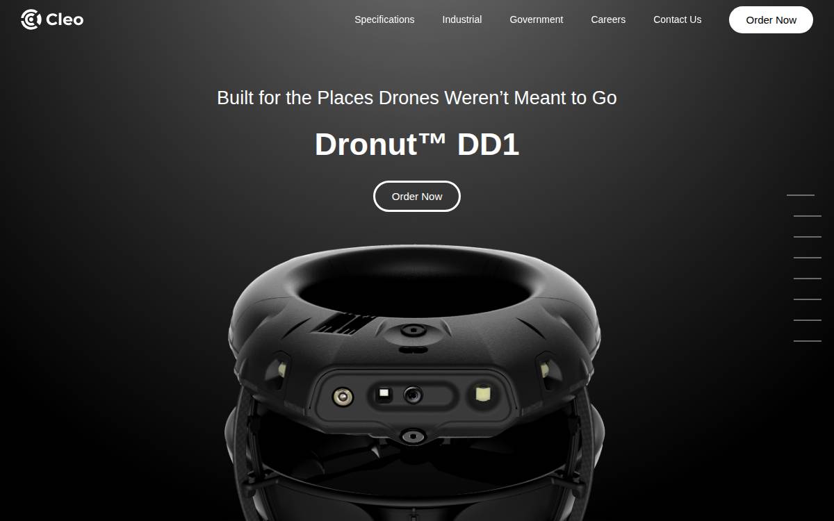 Cleo Robotics website preview