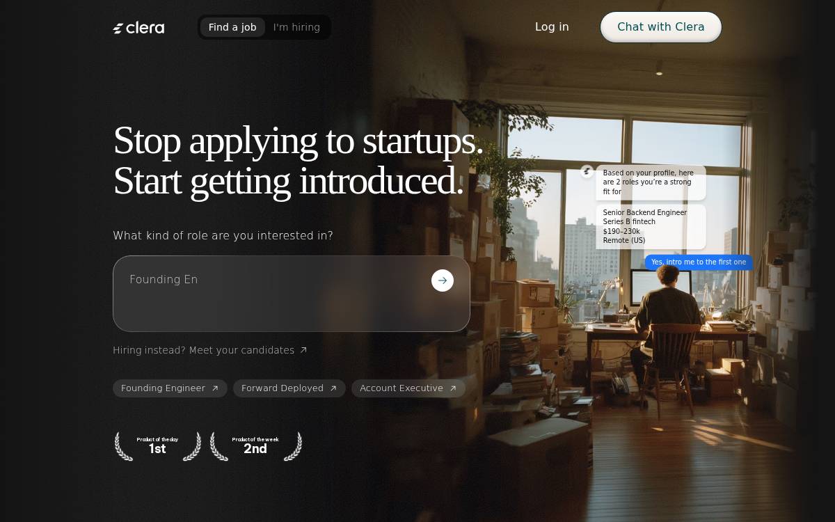 Clera website preview