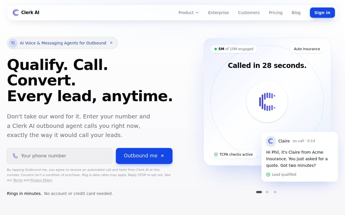 Clerk website preview