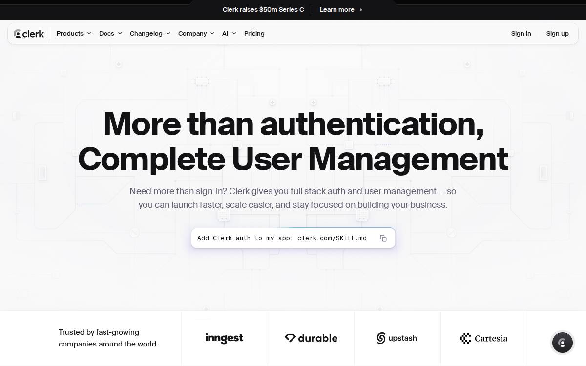 Clerk website preview