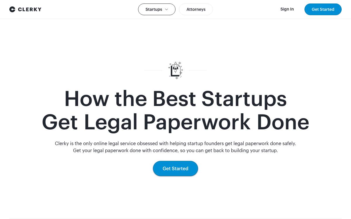 Clerky website preview