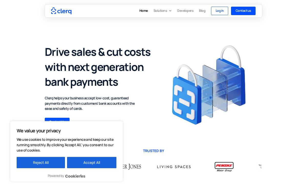 Clerq website preview