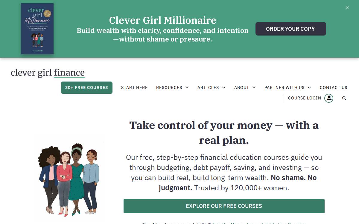 Clever Girl Finance website preview