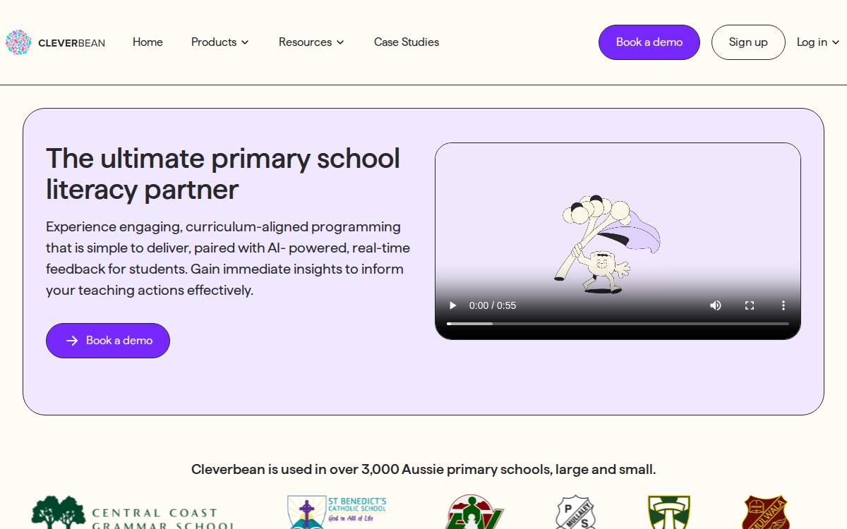 Cleverbean website preview