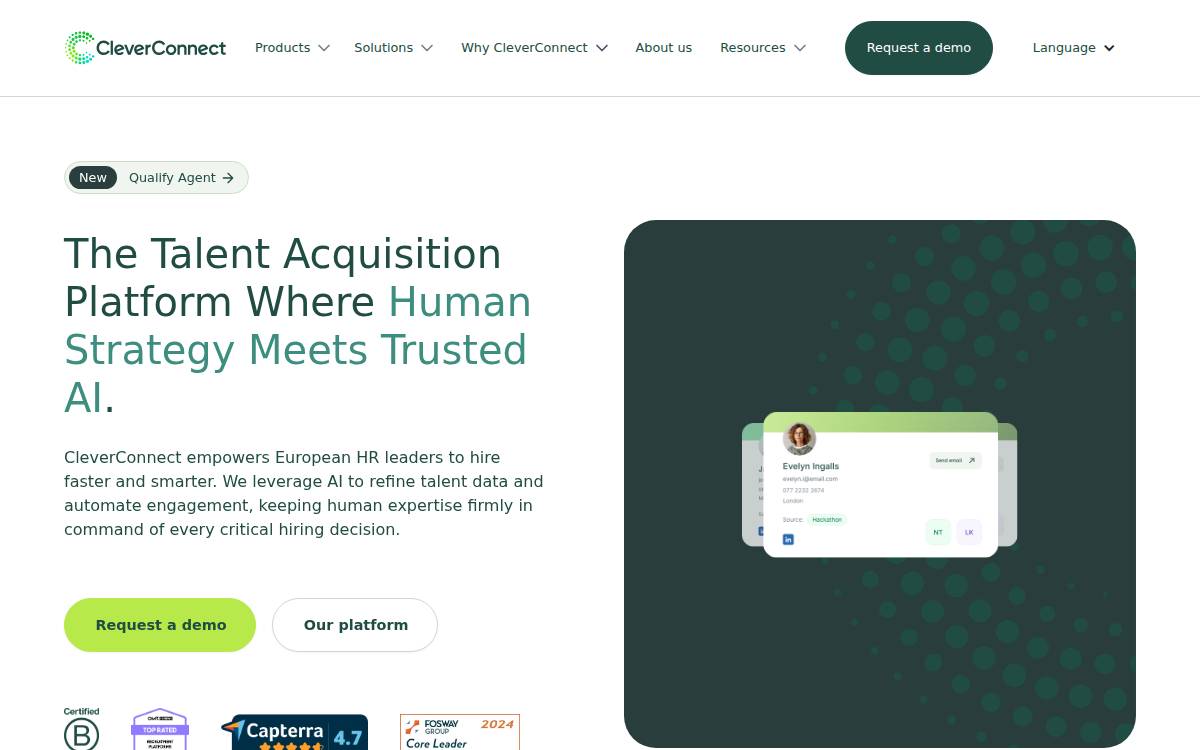 CleverConnect website preview