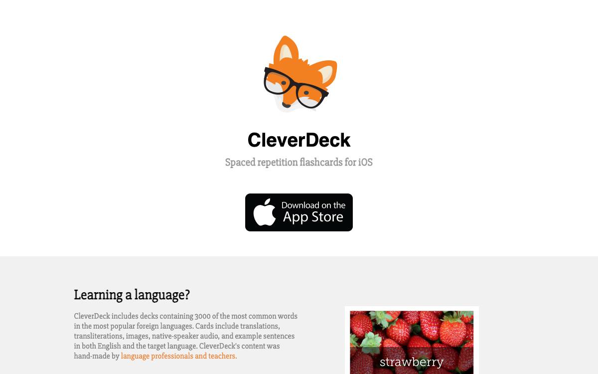 CleverDeck website preview