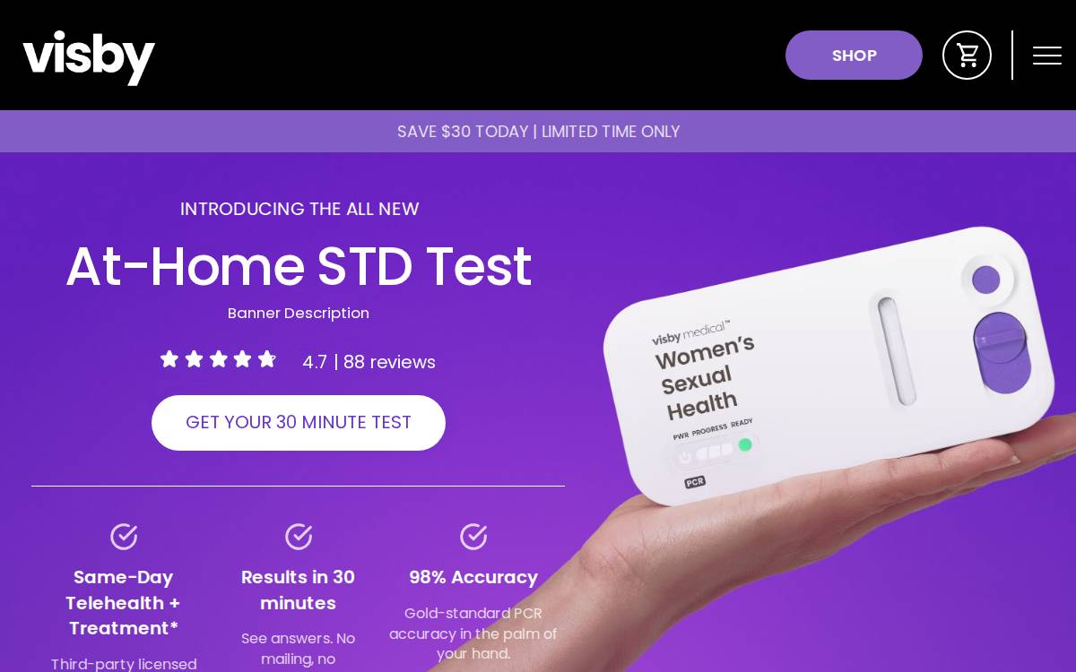 Click Diagnostics website preview