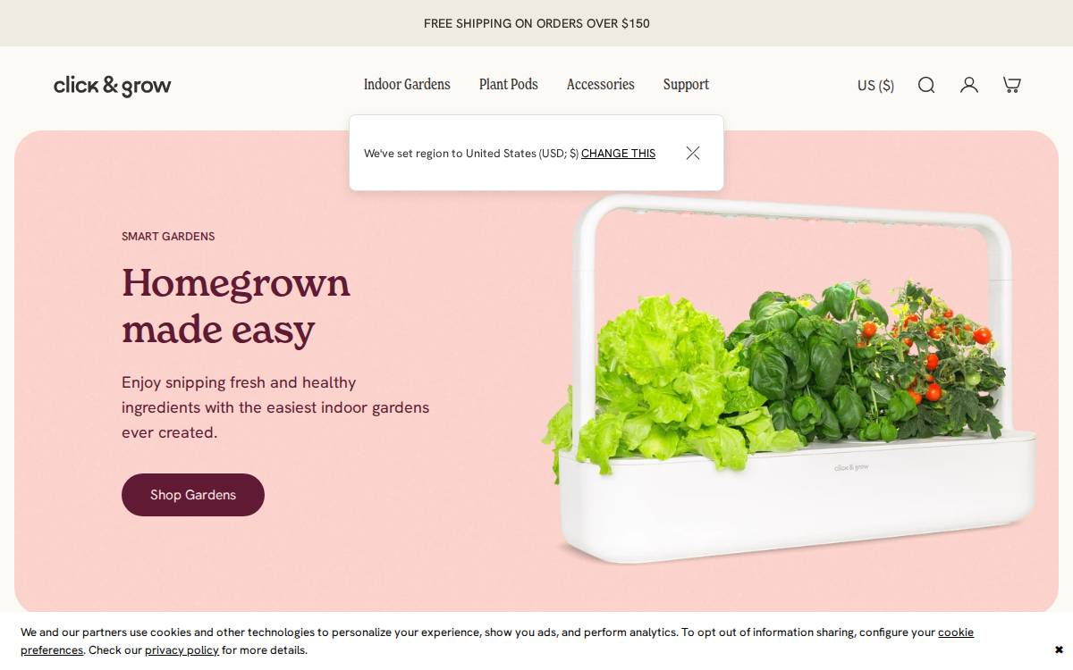 Click & Grow website preview