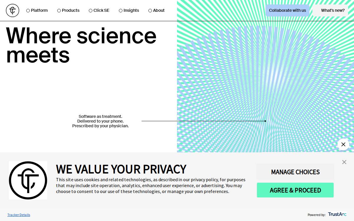 Click Therapeutics website preview