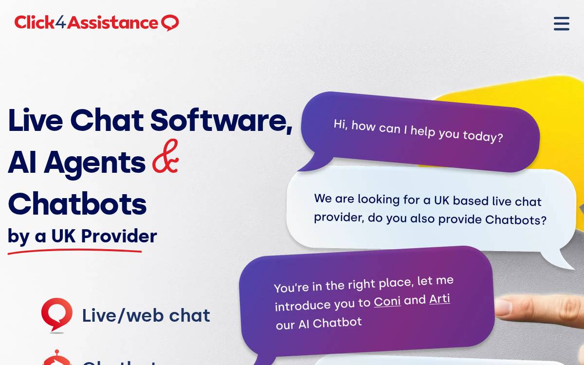 Click4Assistance website preview