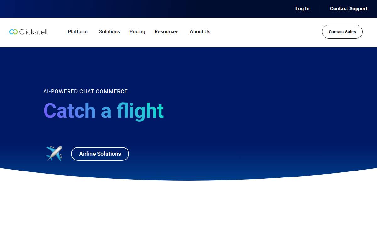 Clickatell website preview