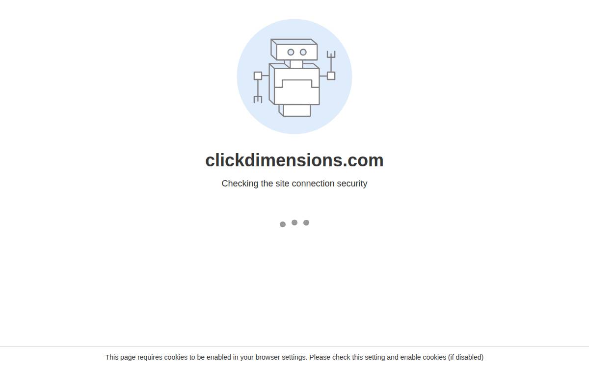 ClickDimensions website preview