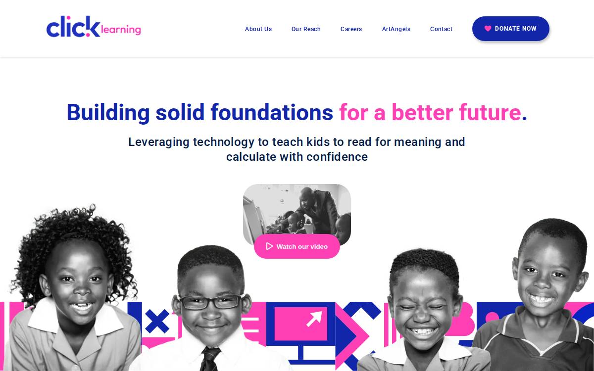 Click Learning website preview