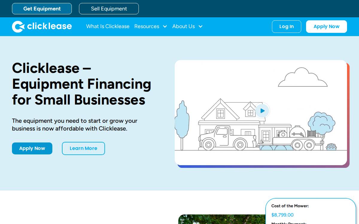 ClickLease website preview