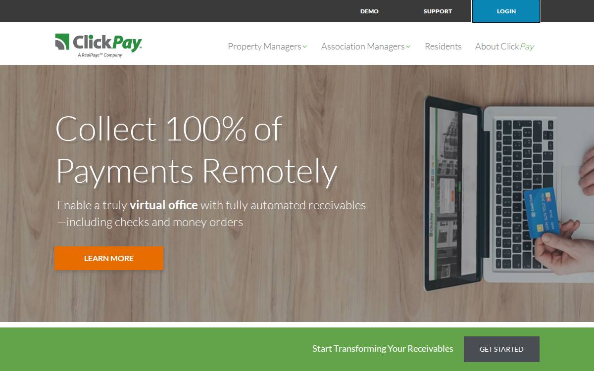 Clickpay website preview