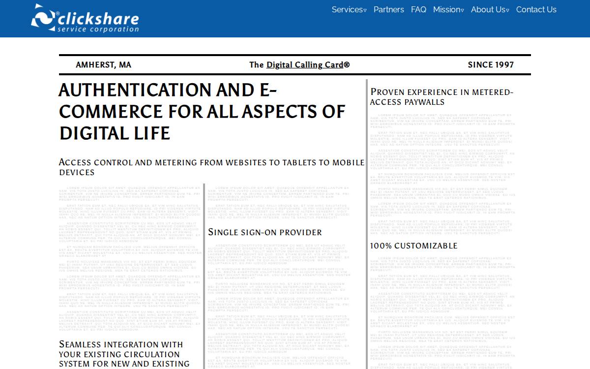 Clickshare website preview