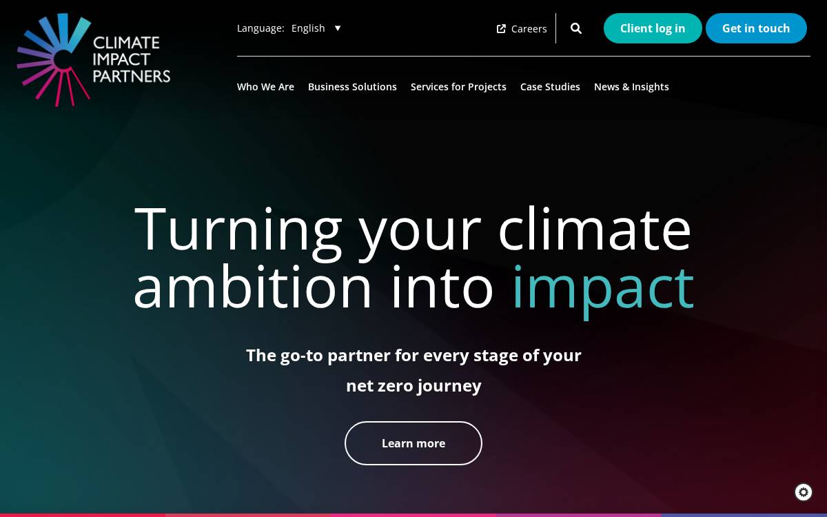 Climate Impact Partners website preview