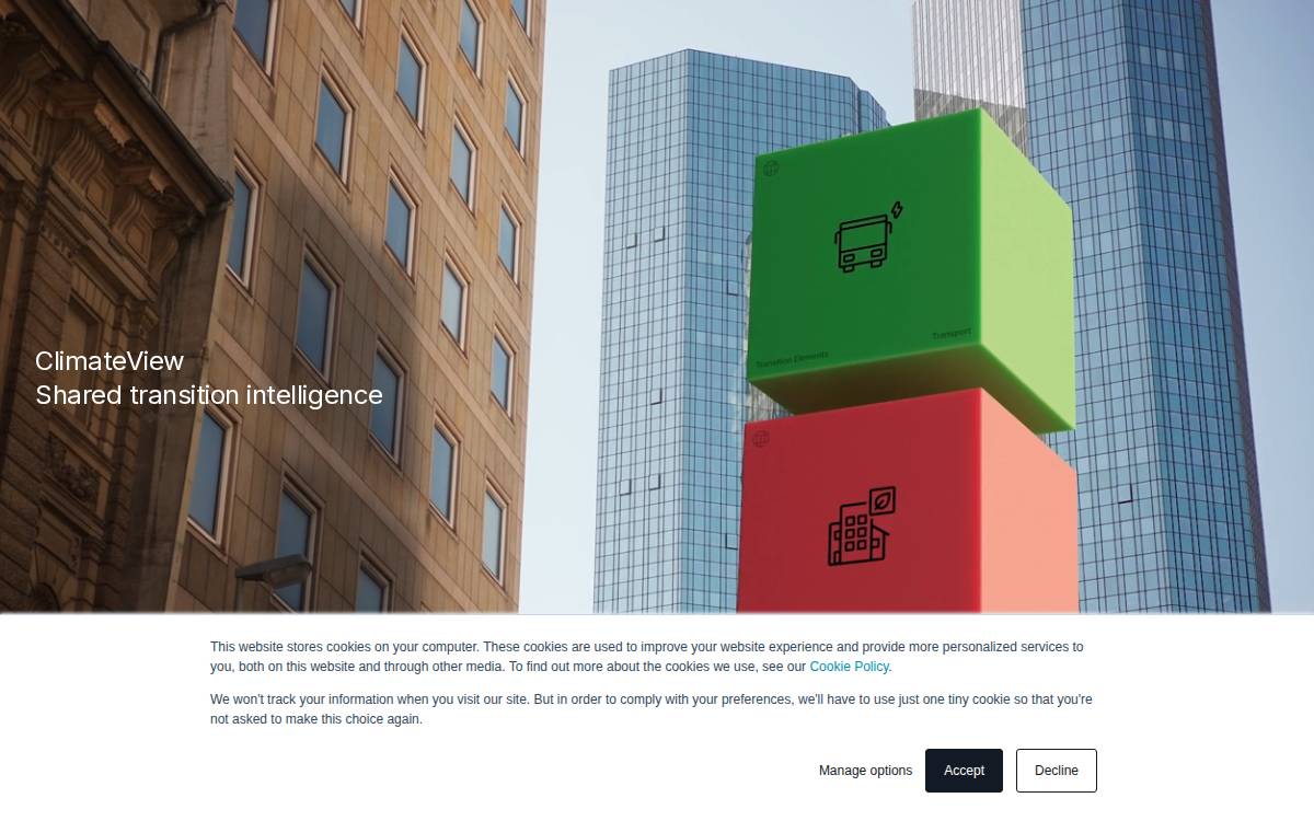 ClimateView website preview