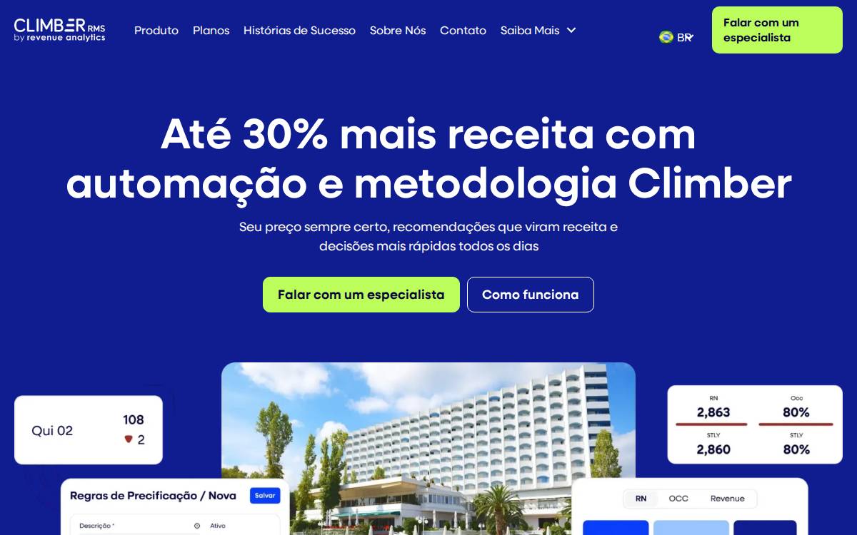 Climber website preview
