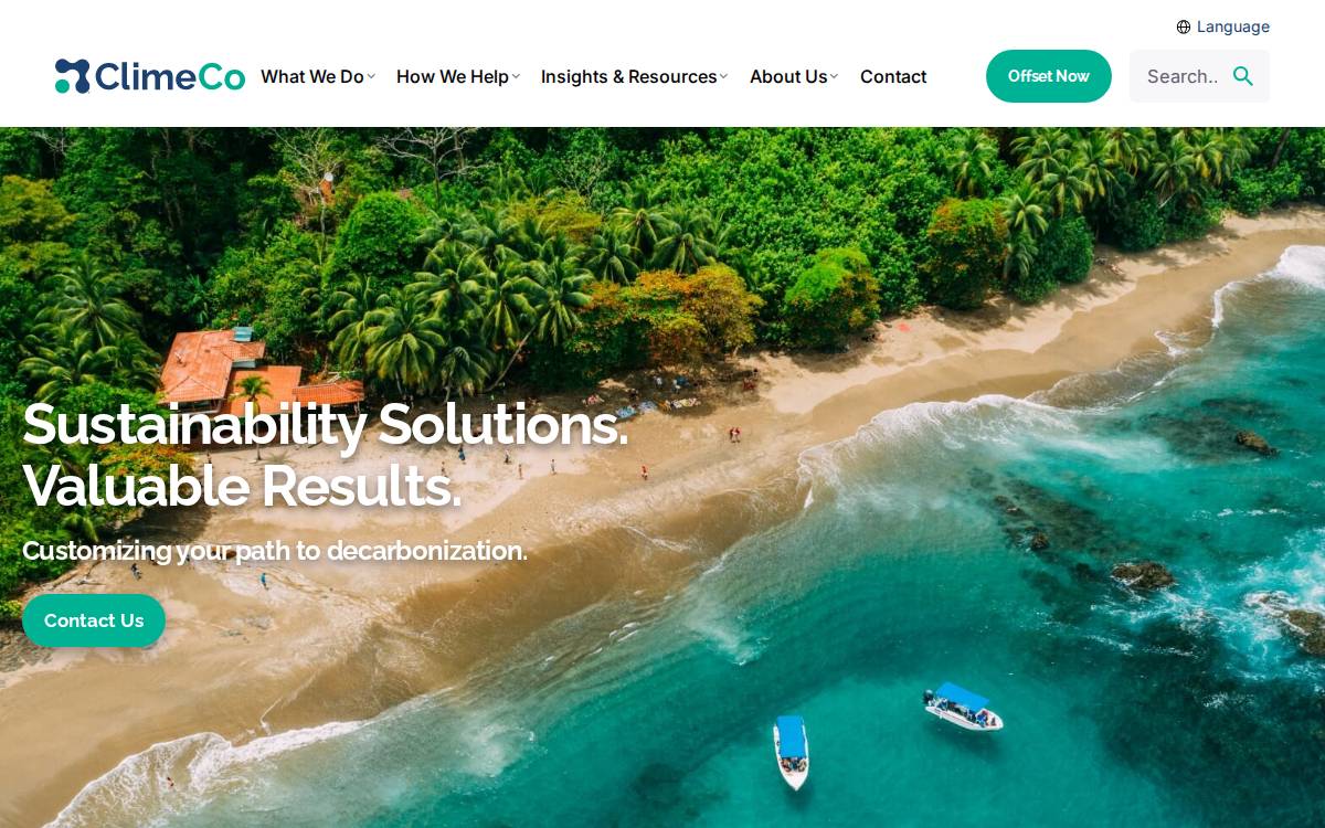 Climeco website preview