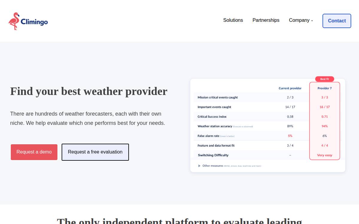 Climigo website preview