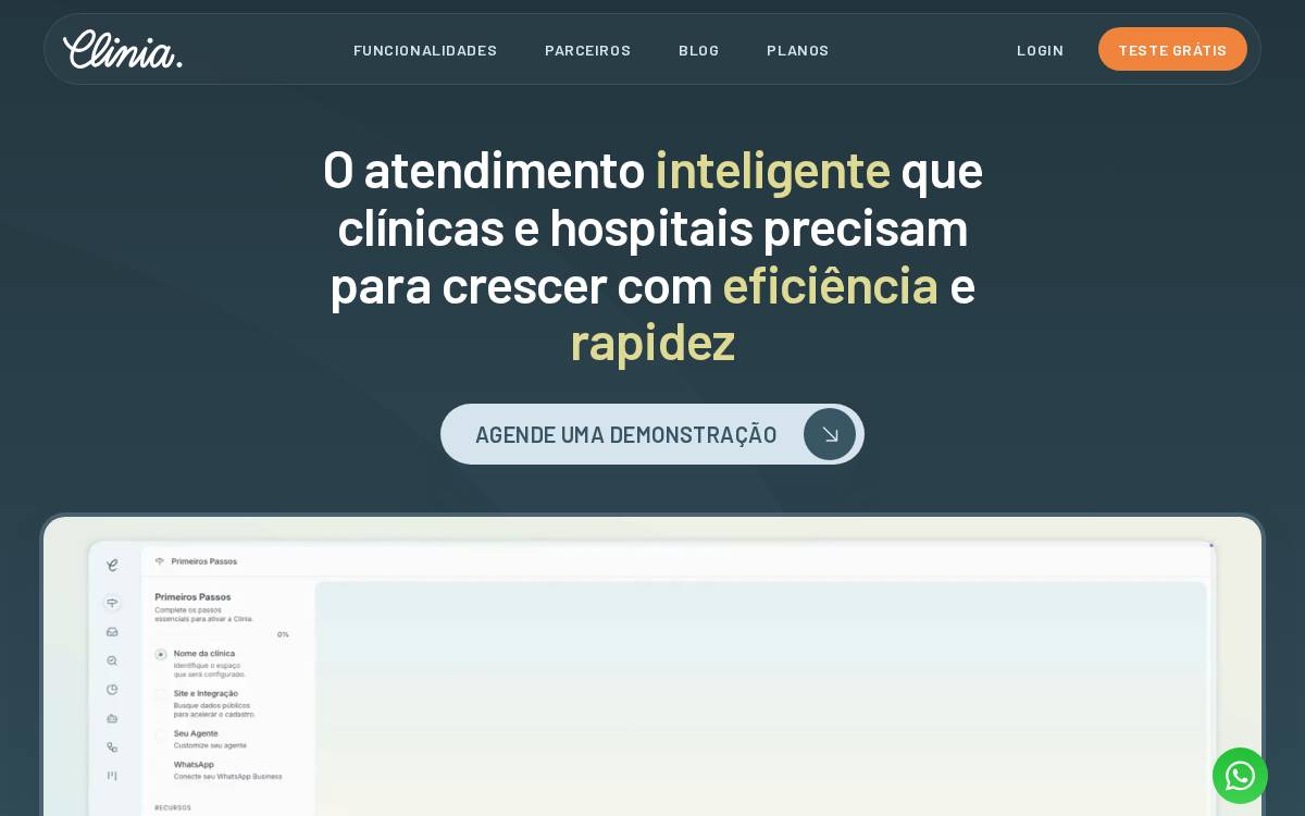 Clinia website preview