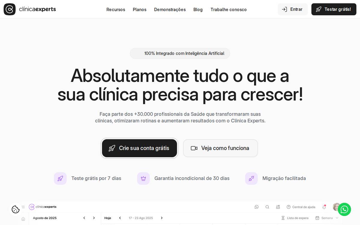 Clinica Experts website preview