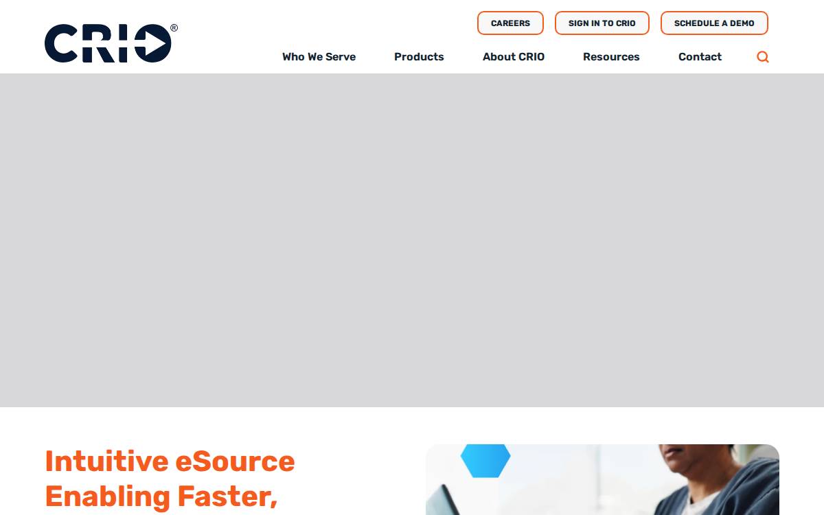 Clinical Research IO website preview