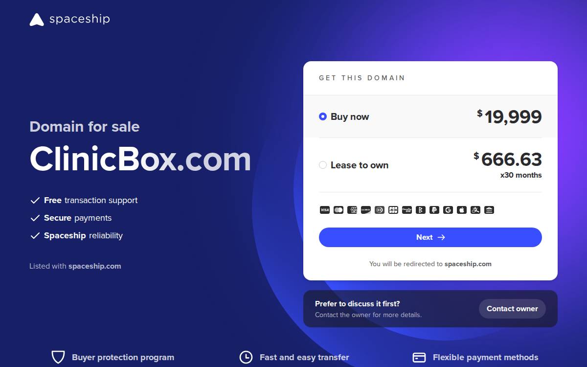 Clinicbox website preview