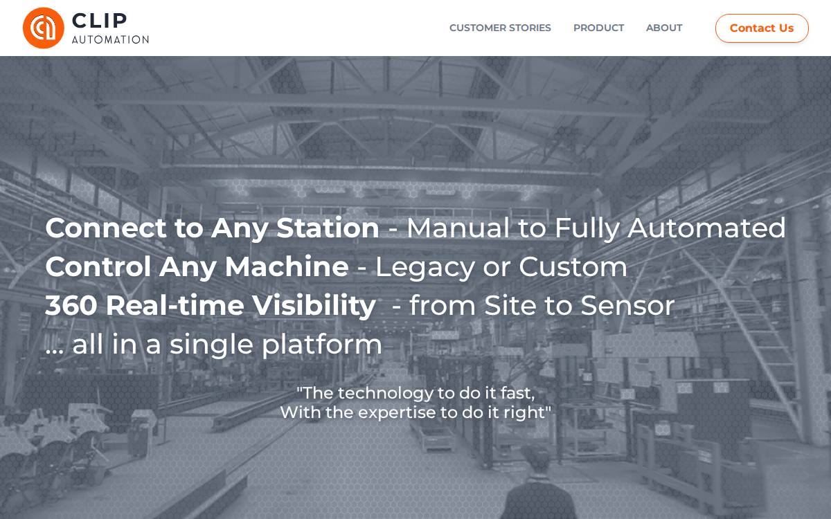Clip Automation website preview