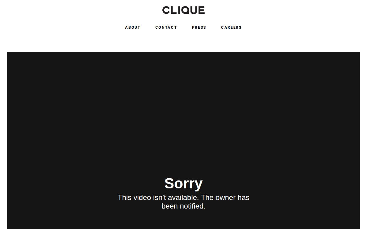 Clique Brands website preview