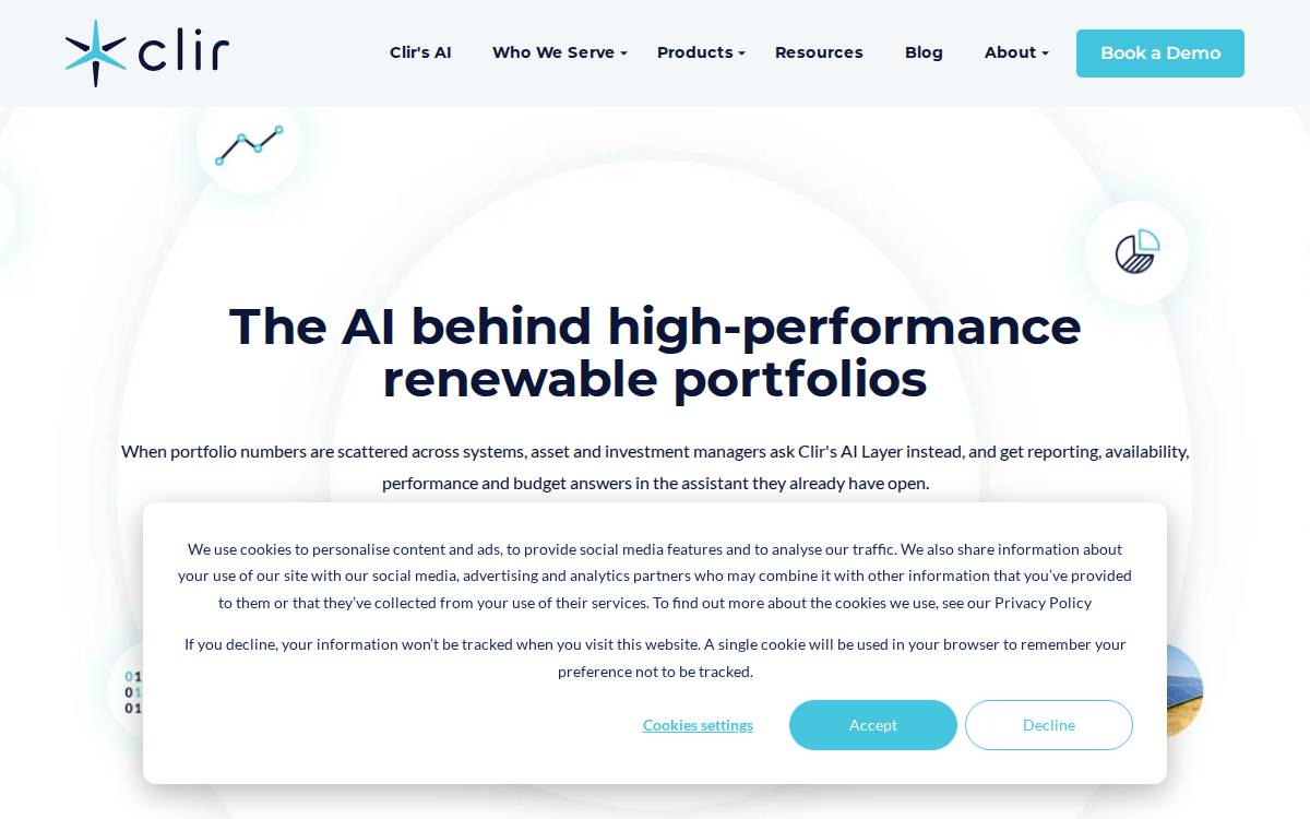 Clir Renewables website preview
